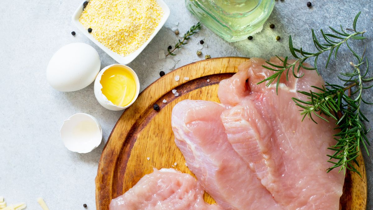 Preparing the Shady Brook Farms Turkey Cutlets