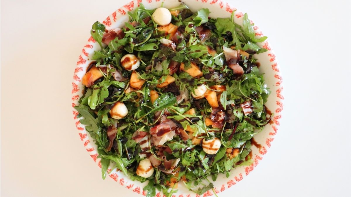 Prosciutto Melon Mozzarella Salad Healthy Recipe