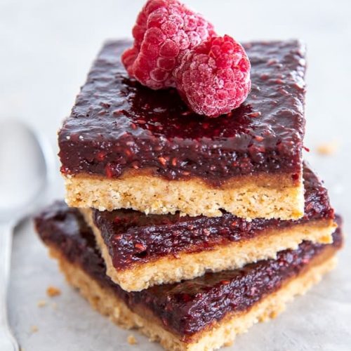 Raspberry Almond Butter Bars 7