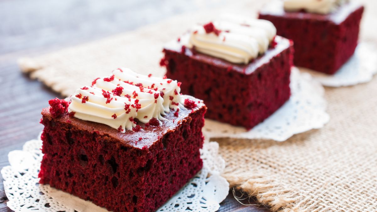 Red Velvet Cake Mix Bars