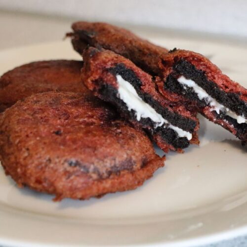 Red Velvet Deep Fried Oreos Recipe