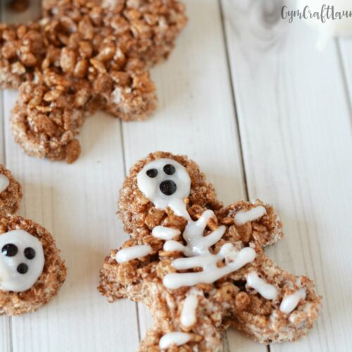 Rice Krispies Halloween Snack Skeletons