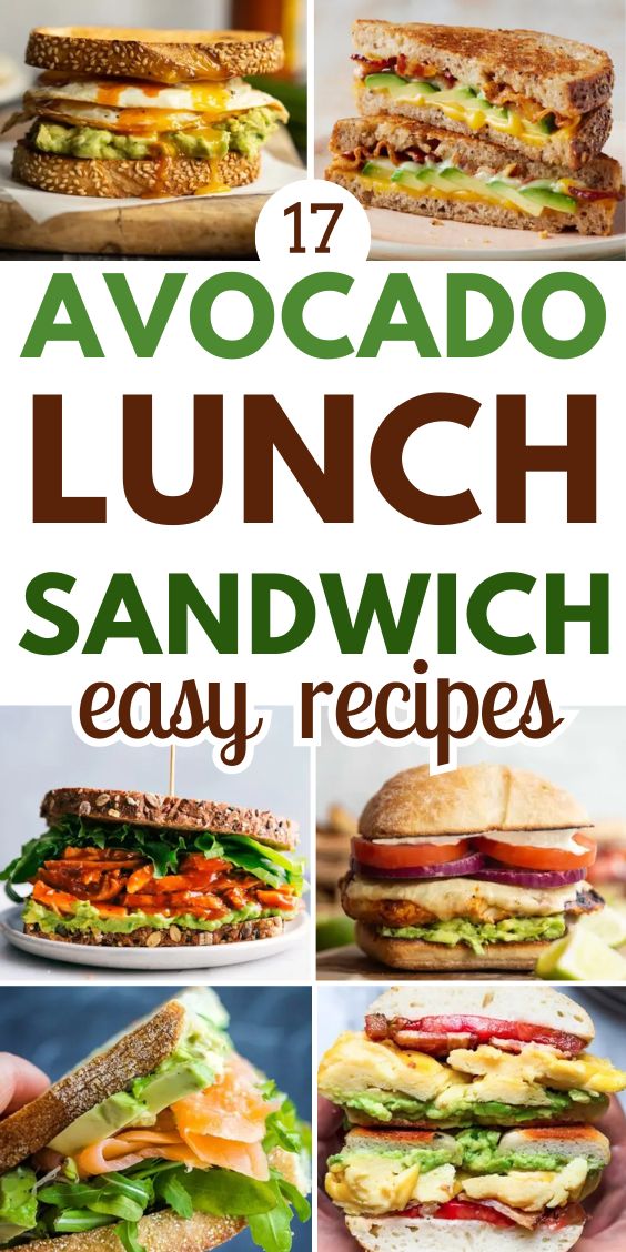 Sandwich Recipes With Avocado 1
