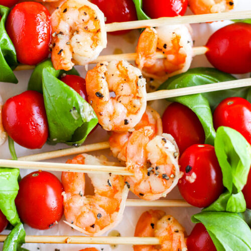 Sauteed Shrimp Appetizer Skewers 8921
