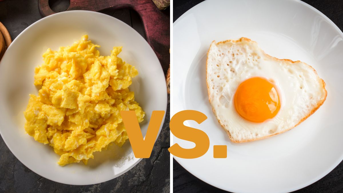 Scrambled Eggs vs. Fried Eggs
