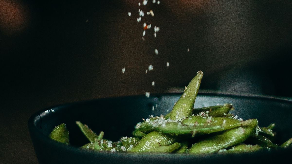 Seasoning frozen green beans