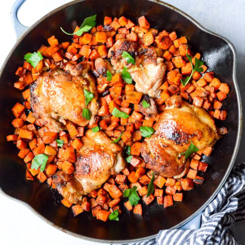 Skillet Chicken and Sweet Potatoes 5