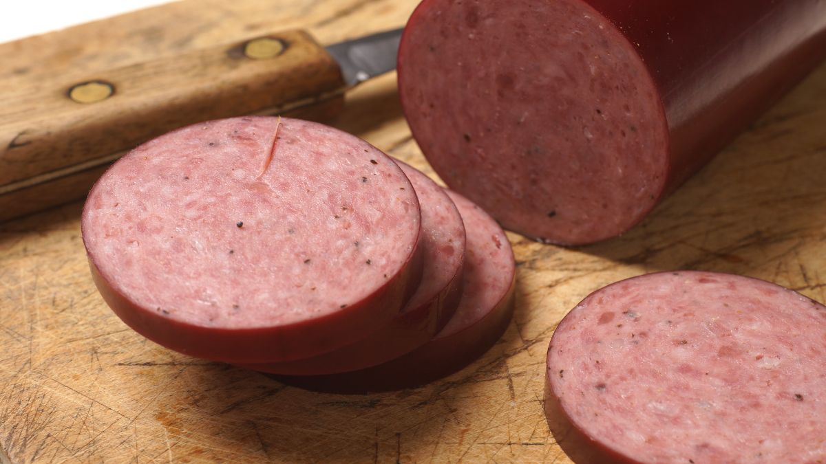 Slicing Summer Sausage