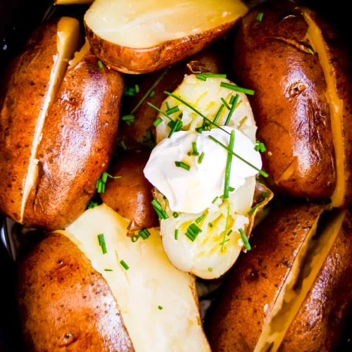 Slow Cooker Baked Potatoes 1
