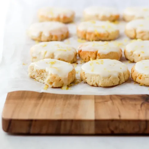 Soft baked Paleo lemon cookies