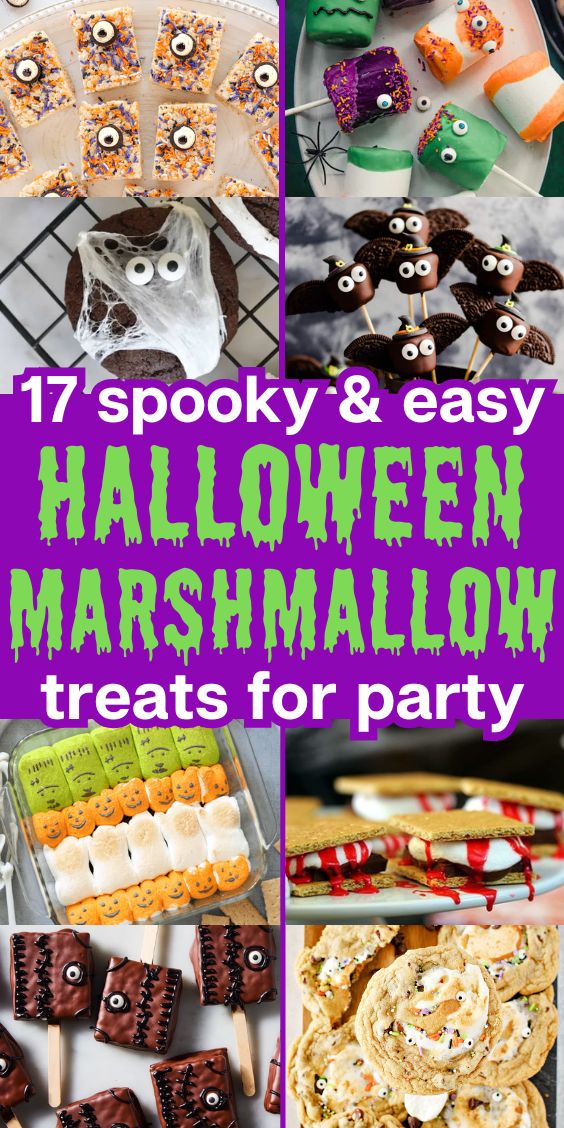 Spooky Halloween Desserts With Marshmallows 1