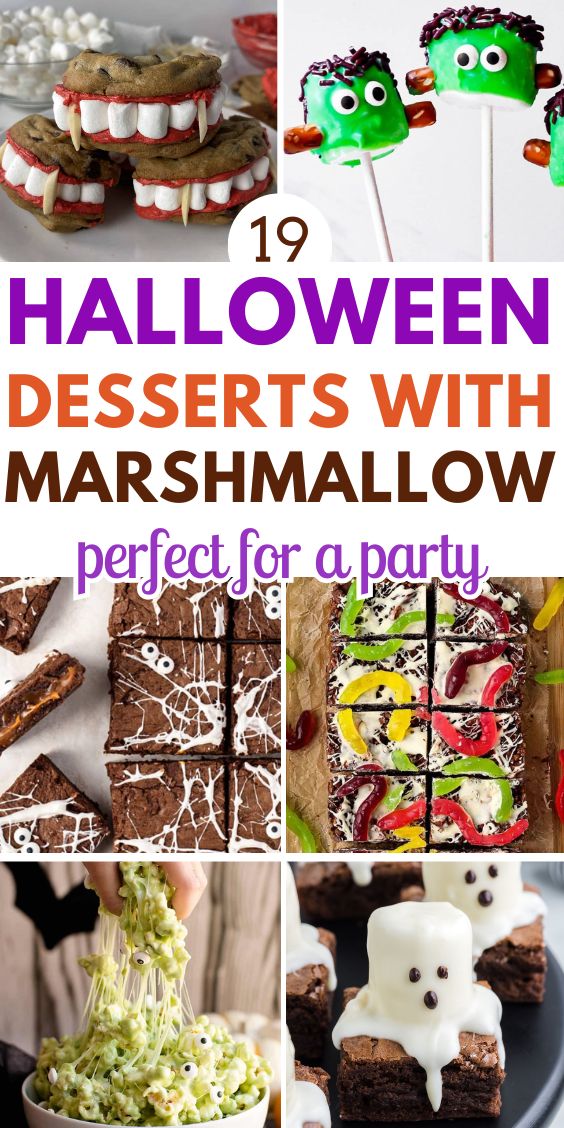 Spooky Halloween Desserts With Marshmallows