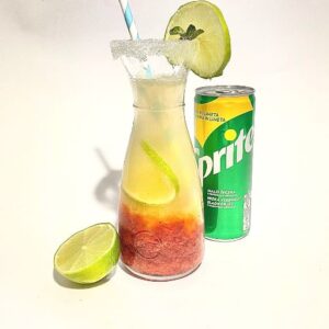 Strawberry Mocktail With Sprite