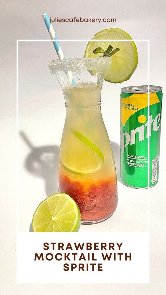 Strawberry Mocktail With Sprite Recipe