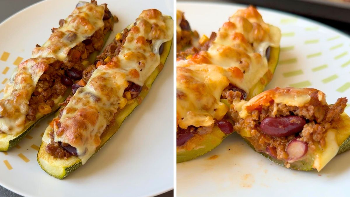 Stuffed Mexican Zucchini Boats Recipe delicious and easy