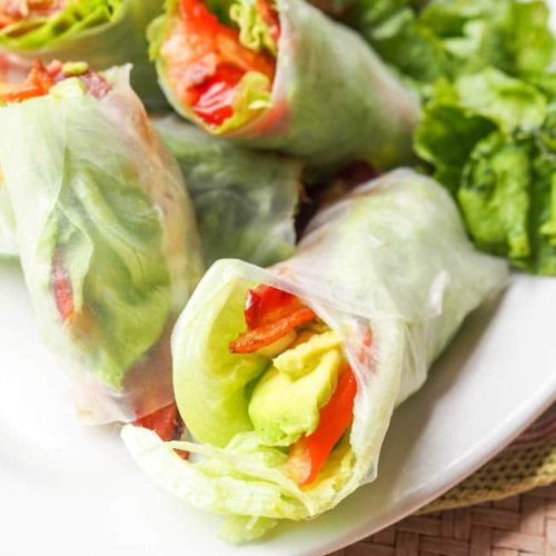 Summer Roll Recipe BLT with Avocado