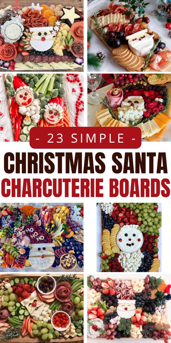 Tasty Santa Charcuterie Board Ideas 1