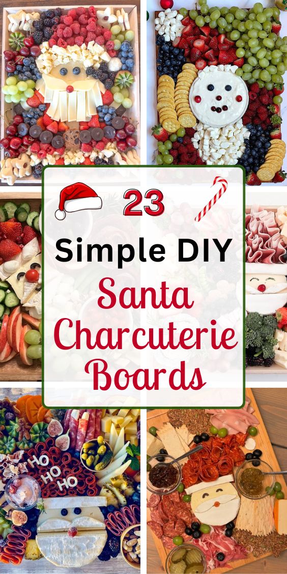 Tasty Santa Charcuterie Board Ideas