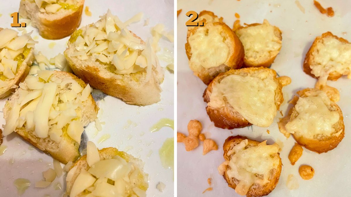 The Steps in Making the Bruschetta