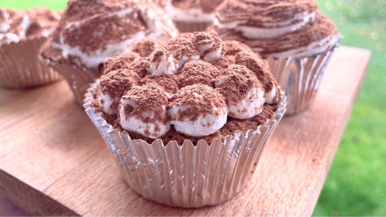 Tiramisu Cupcakes With Coffee Marsala Syrup