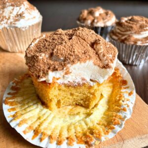 Tiramisu Cupcakes with Coffee Marsala Syrup recipe