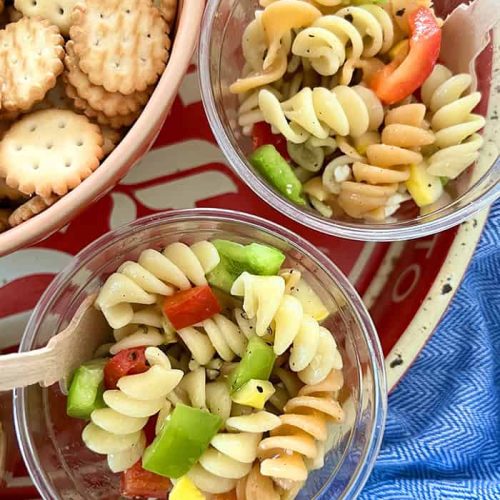 Tri Color Italian Pasta Salad Party Cups