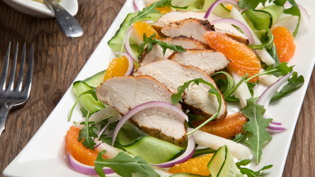 Turkey Breasts With Salad