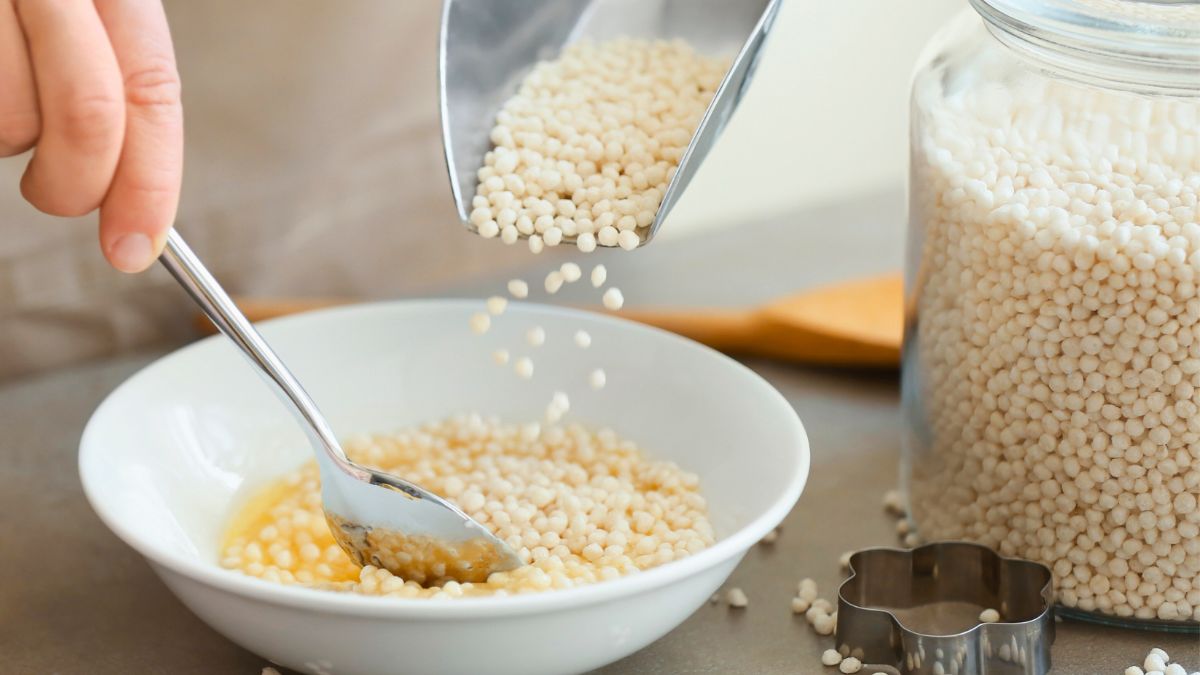 adding more cereal to homemade rice krispies with too much butter
