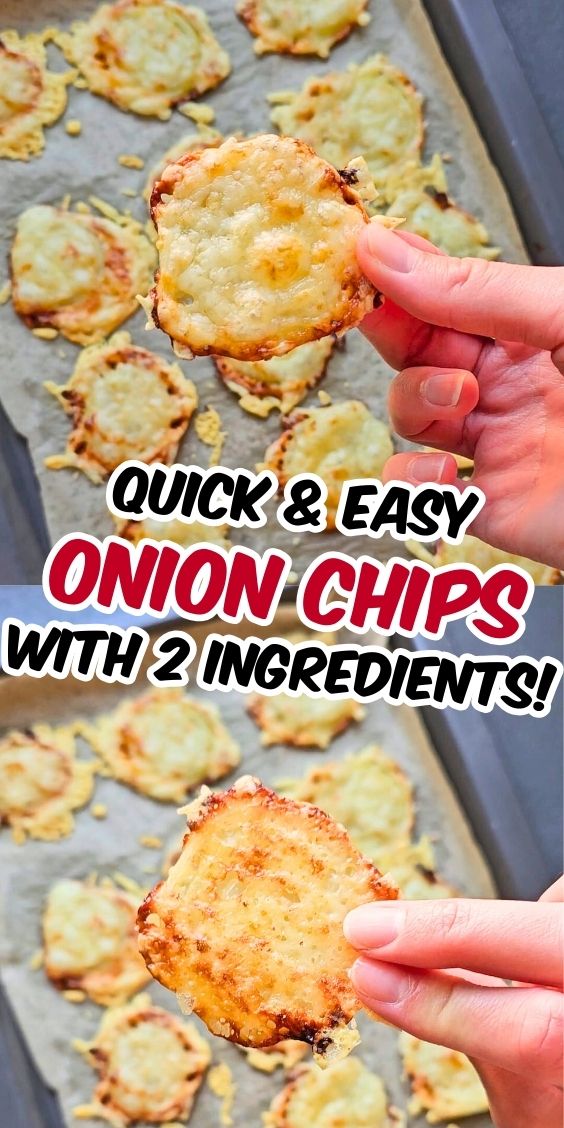 baked onion and cheese chips