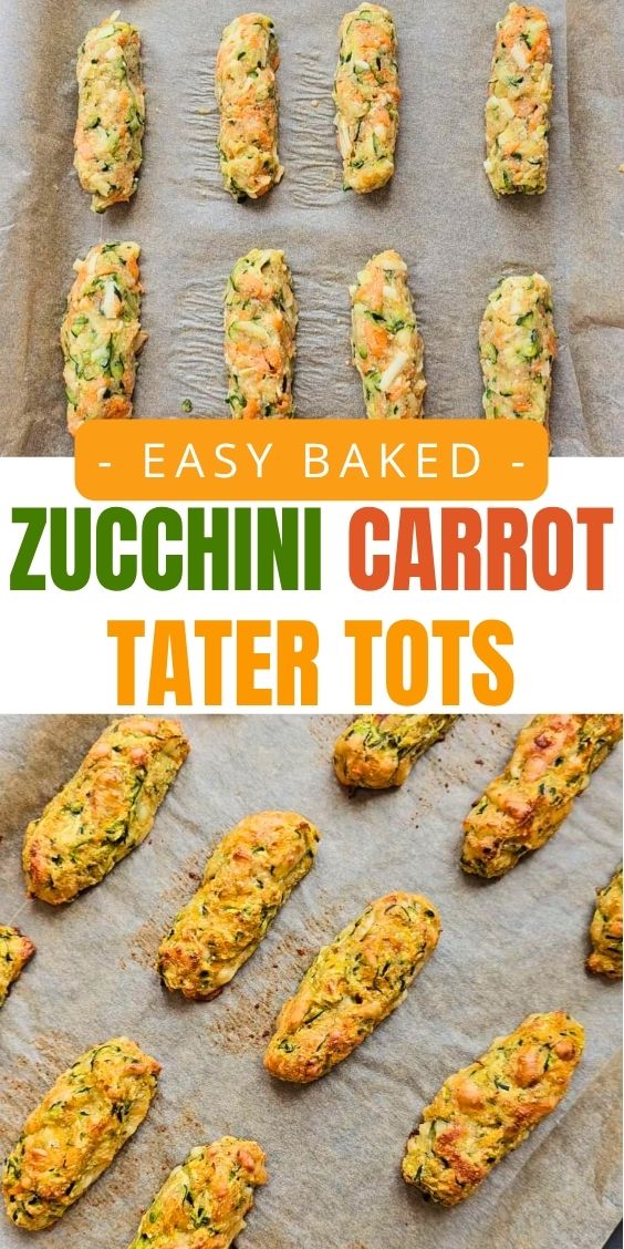 baked zucchini carrot tots