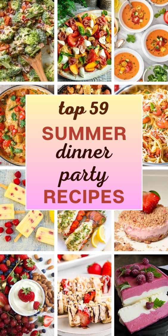 best summer dinner party menu recipes