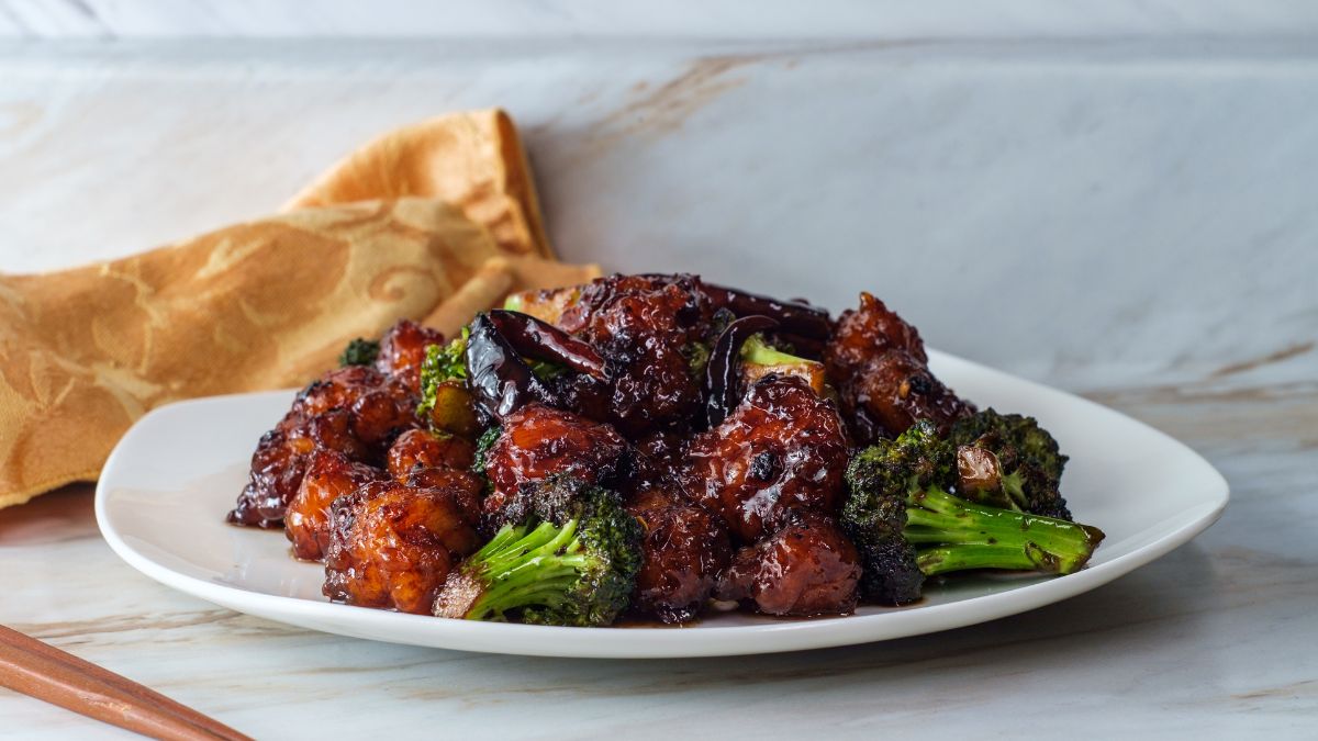 broccoli with General Tsos Chicken