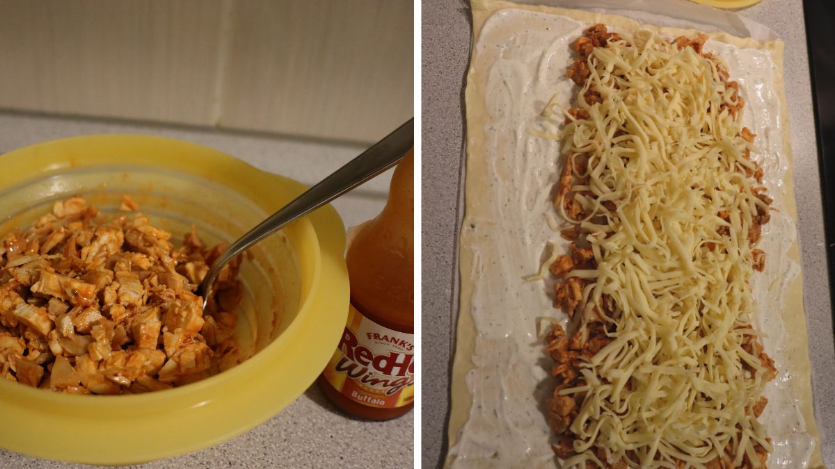 buffalo chicken pizza roll