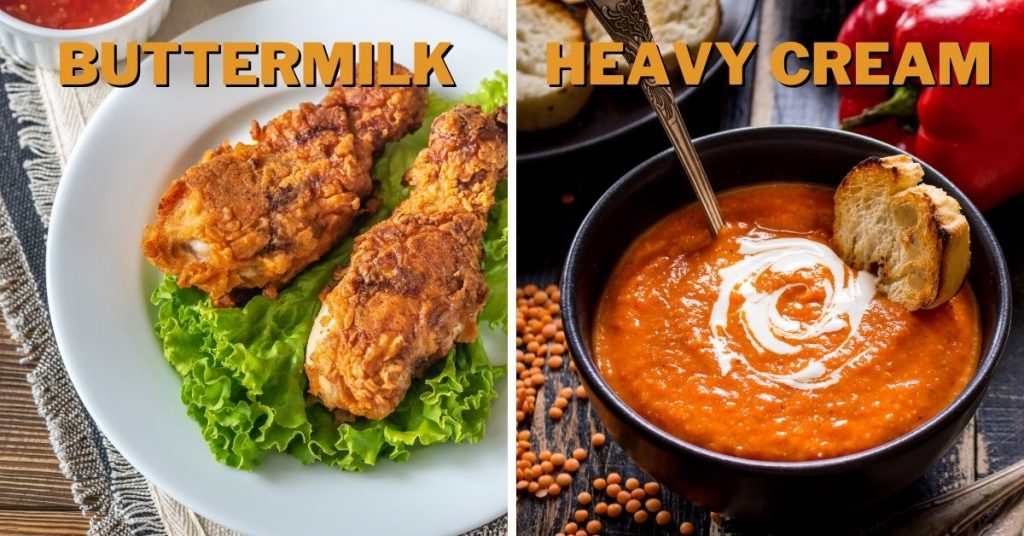 buttermilk vs heavy cream