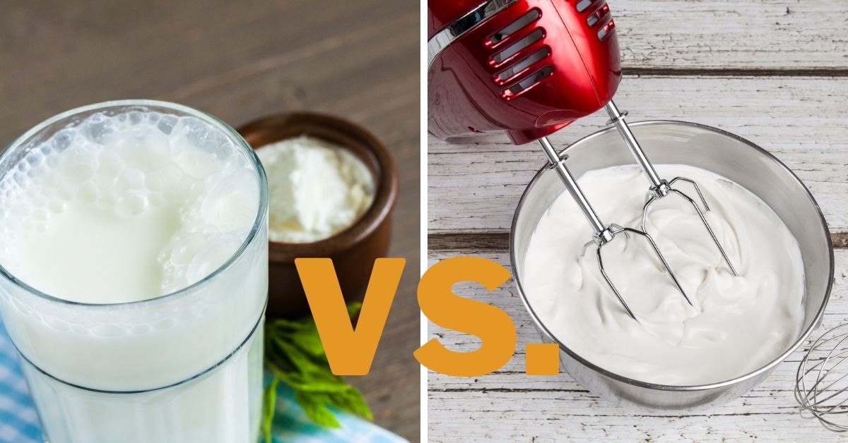 buttermilk vs whipping cream