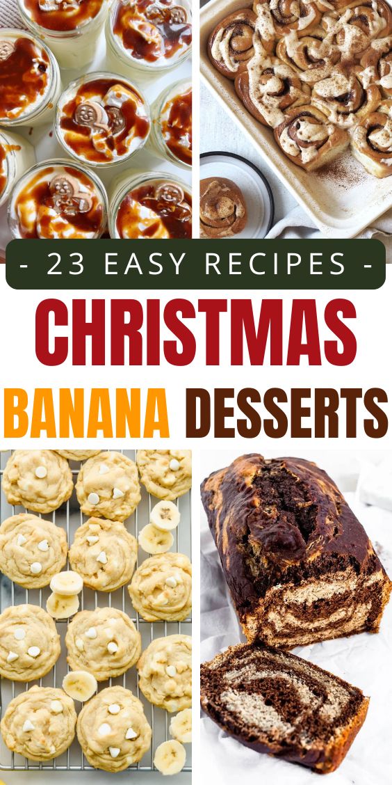christmas desserts with banana