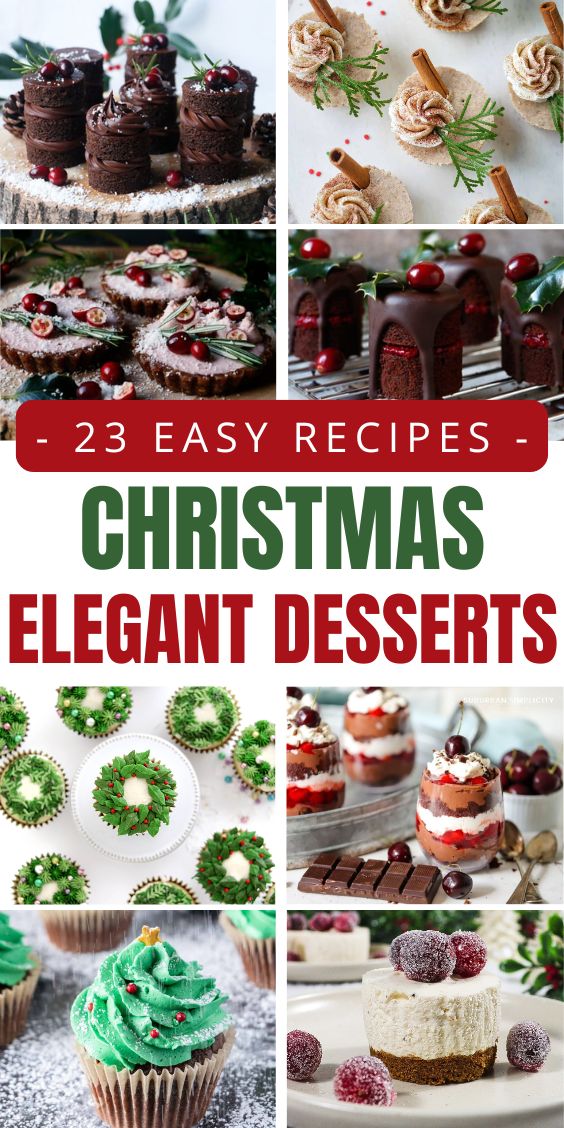 christmas elegant desserts