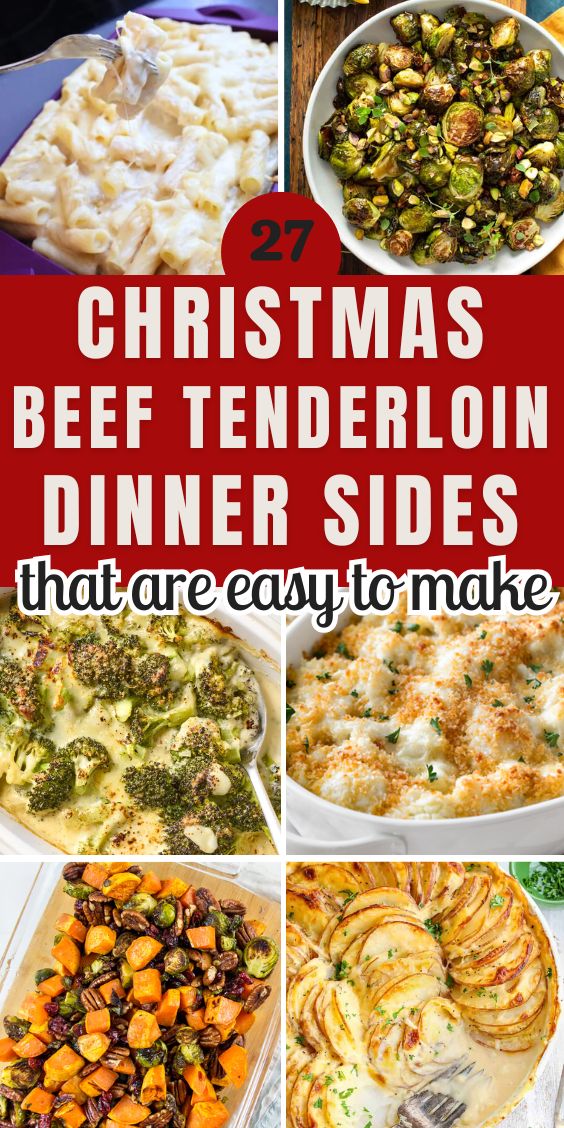 christmas sides with beef tenderloin