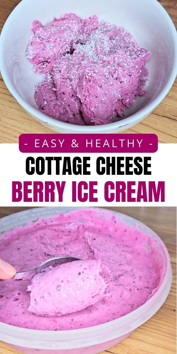 cottage cheese berry ice cream