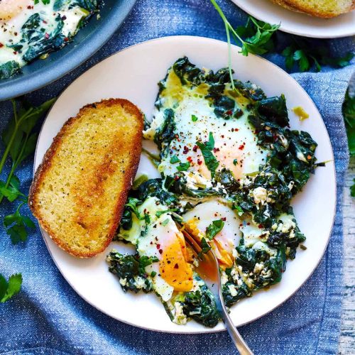 creamy spinach and eggs 2