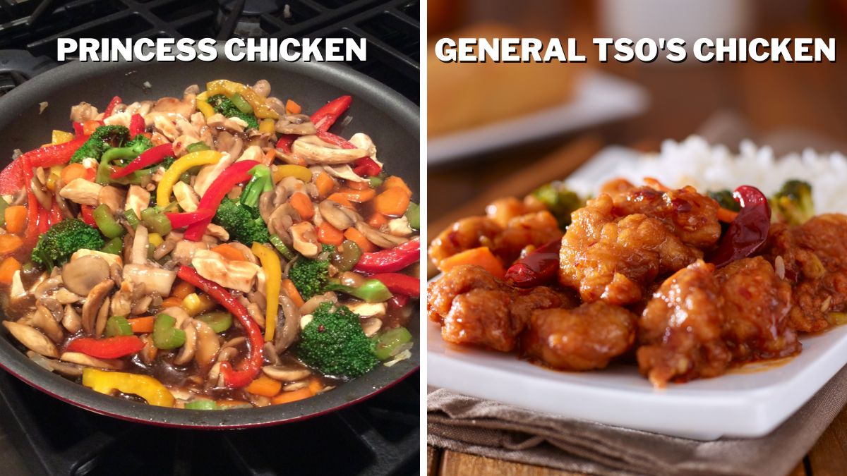 differences between princess chicken and general tsos chicken