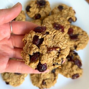 dry cranberry oat cookies