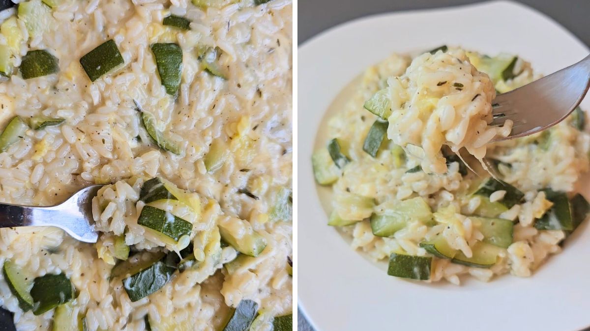 easy Cheesy Zucchini Risotto Recipe