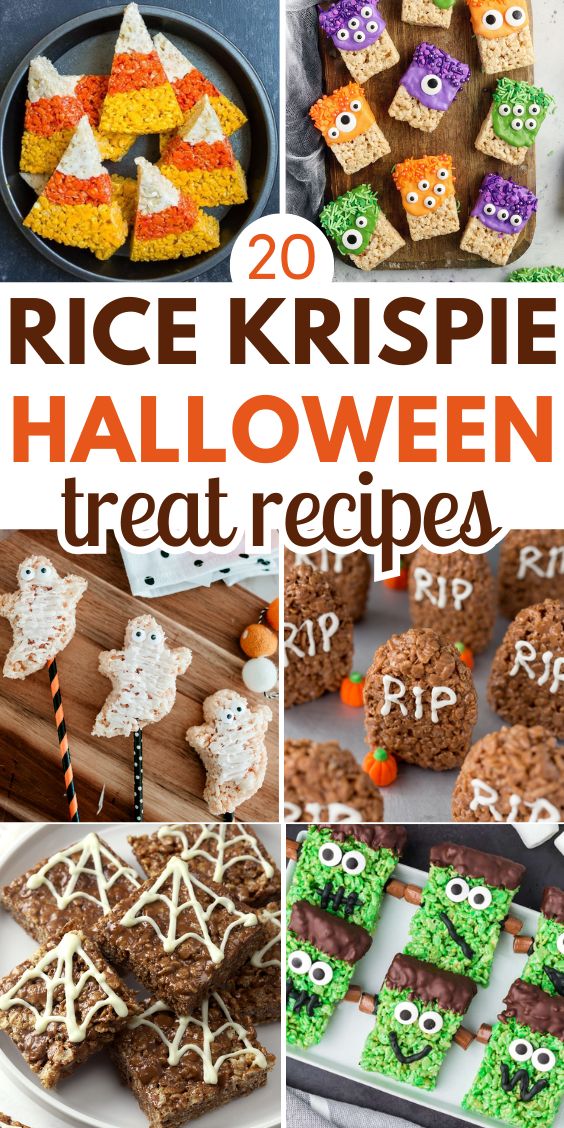easy Halloween desserts With rice krispies
