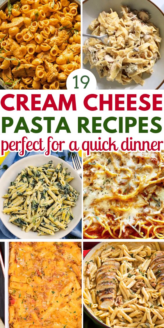 easy Pasta Recipes With Cream Cheese