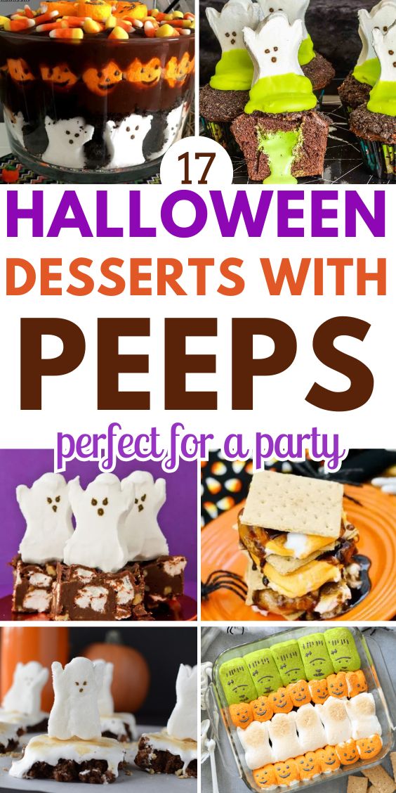 easy Spooky Halloween Desserts With peeps