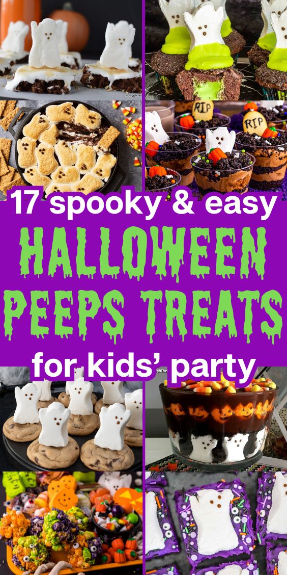 easy Spooky Halloween treats With peeps 1