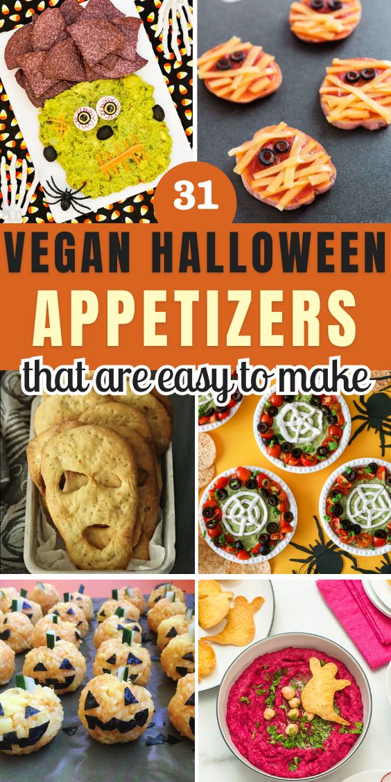 easy Vegan Halloween Appetizers for Party