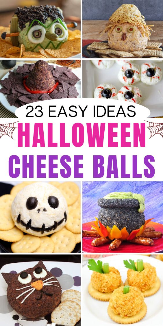 easy halloween cheeseballs