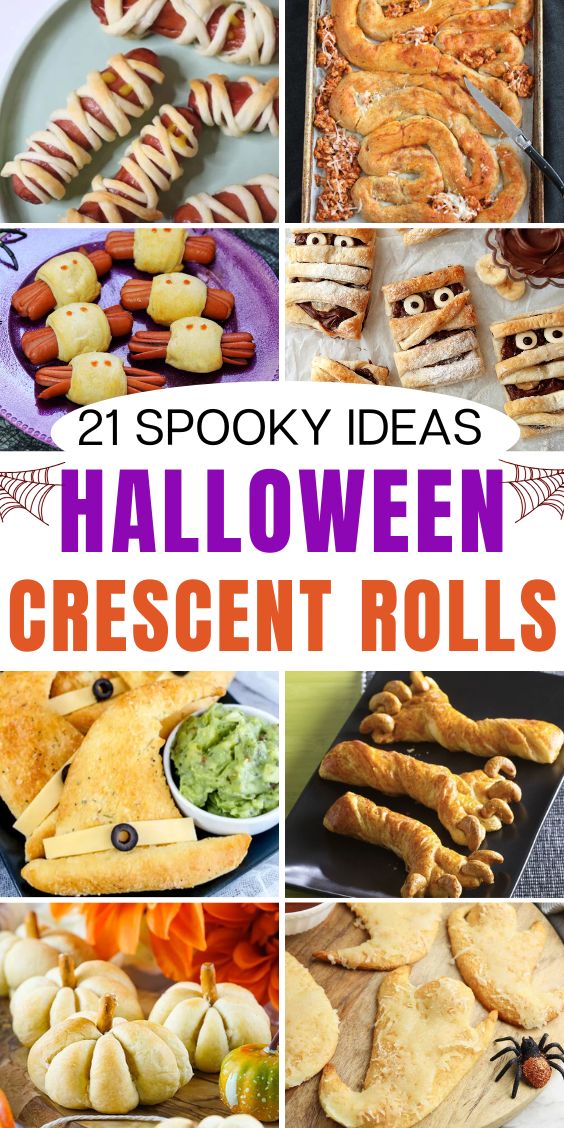easy halloween food with crescent rolls